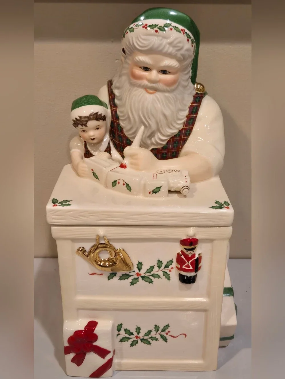 Vintage Lenox Santa's Holiday Toy Shop 
